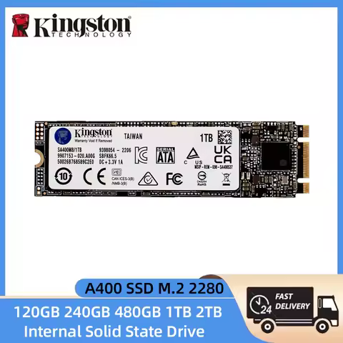 Kingston A400-NGFF SSD M.2 2280 Internal Solid State Hard Drive 120GB 240GB 480GB 1TB 2TB High Perfo