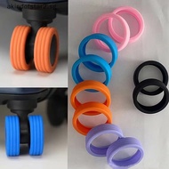 # new # 8PCS Luggage Wheels Protector Silicone Wheels Caster Shoes Travel Luggage Suitcase Reduce Noise Wheels Guard Cover Accessories .