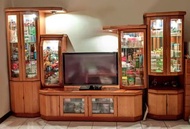 實木 客廳 電視櫃 櫥窗 木製 木頭 二手 家具 傢俱 柚木 收納 展示 三重自取