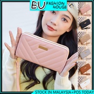 WALLET LONG (2 ZIP) DOUBLE ZIP PURSES EU FASHION HOUSE 1428