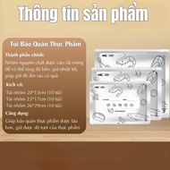 G78 Combo of 10 silver zip bags for fresh food, reusable titanium aluminum material GARIN