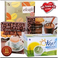 ELKEN Spirulina Cereal /Elcafe Ginseng /Chocolate with Malt /White Coffee ORGINAL HQ