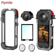 Flymile X5 Cage Metal Protective Case for Insta360 X5 Accessories Camera Aluminum Alloy Frame Cage w