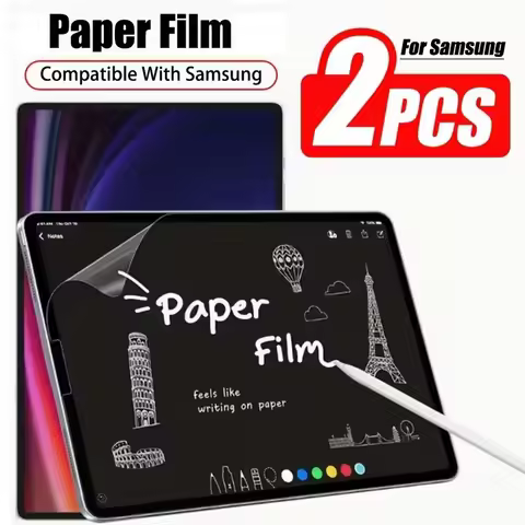 2Pcs Paper Like Screen Protector For Samsung Galaxy Tab S8 A9 S10 Plus S6 A7 Lite Tab A8 S5e S9 S10 