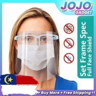 Face Shield Mask With Glasses Protection Anti Virus Face Mask 口罩 Sanitary Hygience Topeng Muka Mulut