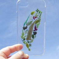 手作押花手機保護殼-iPhone 8 , 我愛台灣