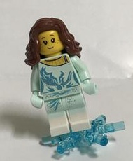全新 LEGO 樂高 BAM 自組人偶 2023 Q4  淺淡藍色冰雪溜冰人偶