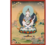 手繪辯才天女唐卡畫