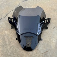 ชิวหน้าPCX160 ทรงFZ (ชิวแต่งแบบ2ชั้นฐานดำ สกีนHonda) ปี2021-2024 ดีไซน์ใหม่ เท่กว่าใคร ชิวแต่งpcx แต