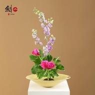 花盆 日式進口花器池坊小原流陶瓷大湯盤插花器專業劍山花盆花盤器皿