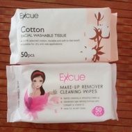 EXCUE CLEANING & FACIAL WASHABLE WIPES TISSUE