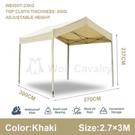 Rangka Khemah 2.7X3/2.7X4.5M Gazebo Khemah Niaga Heavy Duty Outdoor Canopy Full Set Waterproof Kanopi Penuh