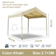 Rangka Khemah 2.7X3/2.7X4.5M Gazebo Khemah Niaga Heavy Duty Outdoor Canopy Full Set Waterproof Kanop