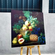 Frame Canvas Lukisan Buah Buahan With Floating Seni Hiasan Dinding Ruang Tamu Bilik Tidur Wall Art D