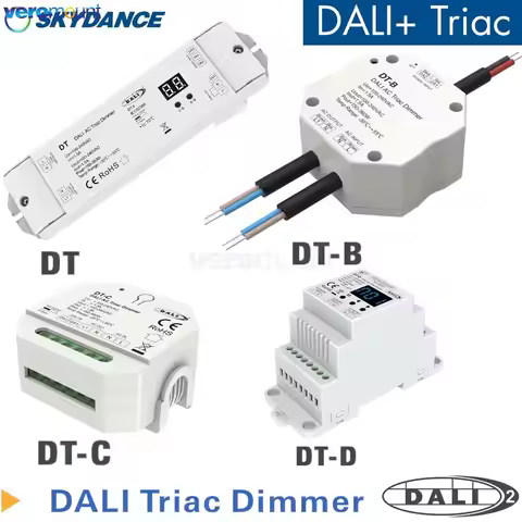 Skydance DT DT-B DT-C DT-D (DT4)150-360W 100-240VAC Triac DALI Dimmer Controller for LED lamp AC Pha