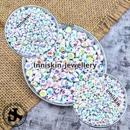 Round Letter Beads Can Choose Letters DIY Craft Bracelet Bead/ DIY Bead/ RLU Bead/
