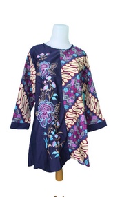 top sale promo ramadhan tunik blouse batik kombinasi baloteli bordir