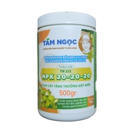 Phân bón lá NPK 20-20-20 + TE - Tám Ngọc - Lọ 500g Gia đoạn đang phát triến đến cho hoa