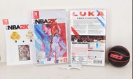 (全新送籃球+下載咭+DLC) OLED Switch NBA 2K22 (美版, 中文/英文) - NBA2K22, NBA 2K 2022, 籃球