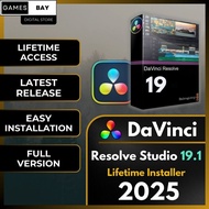 [LIFETIME] Blackmagic DaVinci Resolve Studio 19.1.3 2025 Premium Video Editor | PC | Digital Downloa