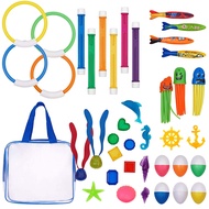 Pool Diving Toys Variety Water Diving Ring Numbered Dive Stick Durable Swim Pool Dive Toys Easy Retr