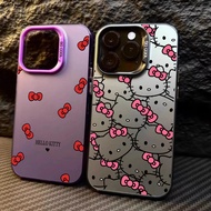 Phone Casing For Huawei Nova 11 10 9 7 P30 P40 Mate 40 30 50 Pro Case  Hello Kitty Bow Hard Laser IM