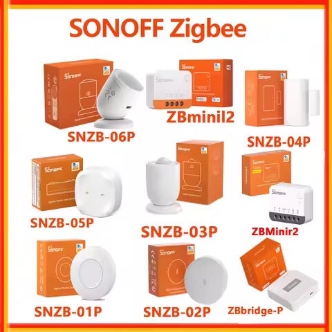 SONOFF Zigbee Sensor SNZB-01P SNZB-02P SNZB-03P SNZB-04P SNZB-05P SNZB-06P ZBBridge PRO ZBMinir2 Via