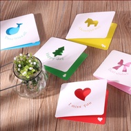 1pcs Greeting Messaging Card Wedding Birthday Fathers Day Mothers Day Wishing Card Flower Card Baby 