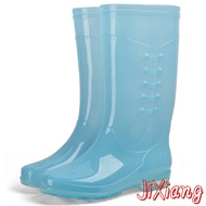 รองเท้าบูทกันฝนทรงสูง รองเท้าบูทกันฝนผู้หญิง รองเท้าบูทกันฝน PVC กันน้ำ กันลื่น จำเป็นสำหรับวันฝนตก