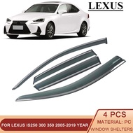 LEXUS IS IS200 IS250 IS300 350 XE30 2006-2019 Car Window Sun Rain Shade Visor Shield Shelter Protect