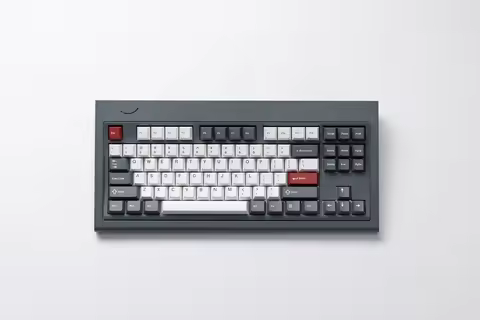 VIA keyboard,QMK keyboard,mechanical keyboard,Typewriter keyboard,Smurve80