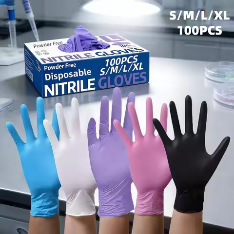 50/100Pcs Disposable Nitrile Gloves,Durable Household Cleaning Gloves,Garden Planting and Digging No