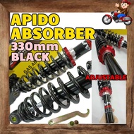 Apido Adjustable Gas Absorber 330mm 340mm 270mm EX5 Wave 100 110 125 Dash Bonus Sport Rider Lagenda 