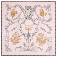 POBING Silk Scarf Women Large Shawls Horse Print Stoles Square Bandana Luxury Kerchief Big Hijab Sca