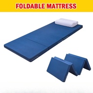 8cm Thickness 4-Fold Foldable Mattress Topper Single Mattress Sponge Folding Bed Sofa Sleeping Mat