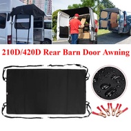 210D 420D Waterproof Durable RV Rear Barn Door Awning Cover  Camping Tailgate Car Trailer RV Sunshad