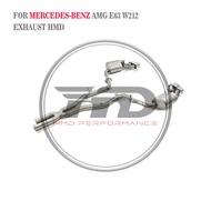 HMD Stainless Steel Exhaust System Performance Catback For Mercedes Benz AMG E63 W212 Muffler With V