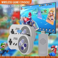 SF900 Double Wireless Mini Video Game Console for Sega Genesis Super Nintendo SNES and NES 16bit 1500+ Games Retro HD Family SFC TV Game