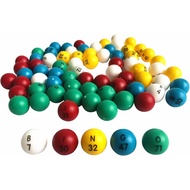 Yuanhe 3/5 Inch Bingo Balls for Standard Cages and Bingo Boards, Easy Read, 75 Count, Perfect for Pa