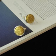 老又好古董珠寶 Vintage 金銀經典圓形夾式耳環 Napier c305