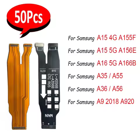 50Pcs，Motherboard Main Board Connect Mainboard Flex Cable For Samsung A15 4G A16 5G A35 A55 A36 A56 