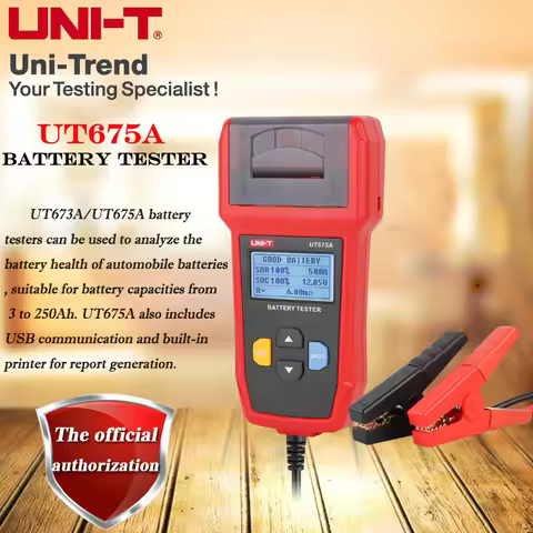 UNI-T UT673A UT675A car battery tester 12/24V charging or cranking system test battery power/life di