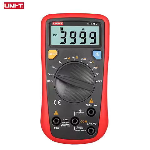 UNI-T UT136A/UT136B/UT136C Pocket Auto Range Digital Multimeter AC DC Voltmeter Ammeter Resistance F