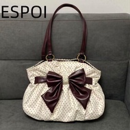 ESPOI Lady Shoulder Bags, Y2k Women's Bow Handbag