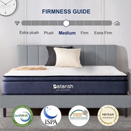 🔥Betensh 25cm Pocket Spring Mattress🔥Single/ Super Single Mattress Queen Mattress King Mattress (10")🔥SG LOCAL STOCK🔥