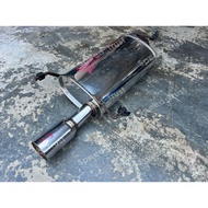 JDM Original Used 5ZIGEN Modellista Performance Muffler Mufler Exhaust Ekzos Exzos Inlet 2.3” Japan