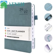 AENEH 2026-2027 Schedule Book, English Simple Agenda Planner Notebook, Week Planner Thick Paper Mult
