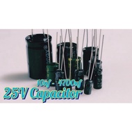 25V Electrolytic Capacitor 10uf 22uf 33uf 47uf 100uf 220uf 330uf 470uf 680uf 1000uf 2200uf 4700uf