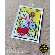 BT21 characters resin sticker emblem