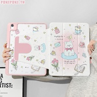 เคส iPad Gen9 Gen8 Gen7 10.2 Pro11 2024 ที่ใส่ปากกา เบาะลูกสุนัข เคสiPadหมุน 360° Air6 11 Air5 Air4